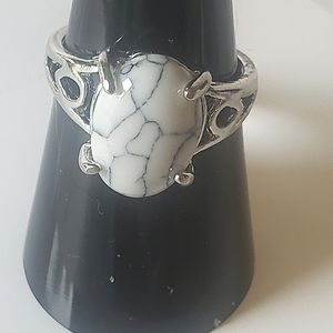 6. Oval, Boho style Vintage Ring, size 18 (8 US) NWT